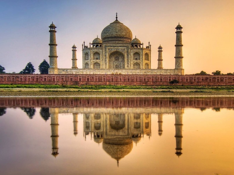 Puesta Sol Taj Mahal